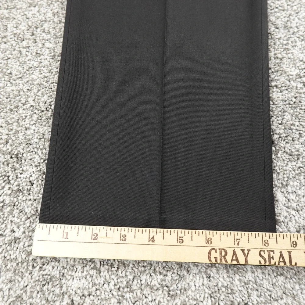 NEW Ralph Lauren Pants Mens 38X32 Black Chino Trouser Dress‎ Slacks Flat Front